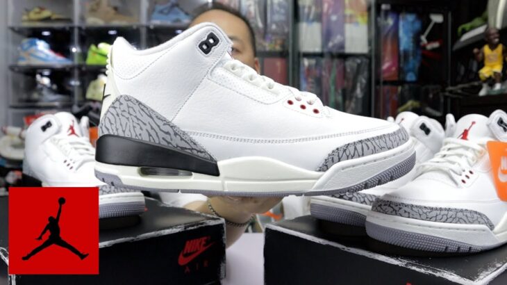 (廣東話)[等咗十年,即刻食炒買兩對!] Air Jordan 3 Retro “White Cement” (Reimagined) (2023 Nike購入)開箱Unboxing/Sizing