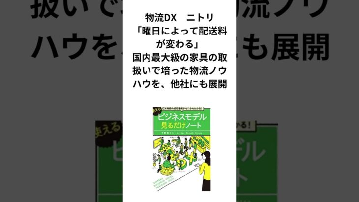 DX時代の成功事例がゼロからわかる! 使えるビジネスモデル見るだけノート★カール経営塾動画★様々な業界の最新のDX事例満載　#short #shorts