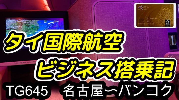 【タイから一時帰国】タイ国際航空ビジネスクラスが最高だった！〜TG645便名古屋〜バンコクビジネスクラス搭乗記〜