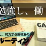 勉強し、働く。起業を目指し努力する不登校高校生の平日ルーティンVLOG【VLOG】【プログラミング勉強】