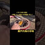 【七輪】イガイの炭火焼きがうますぎる！#seafood  #食テロ　#asmr  #炭火焼き　#瀬戸内海　#初投稿　#ショート　#初心者