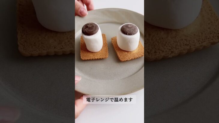 【レシピ】スモア食べたことある☁⸒⸒？？もちもち食感で美味しくて最高です🌿 ∘