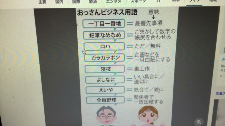 おっさんビジネス用語と隠語