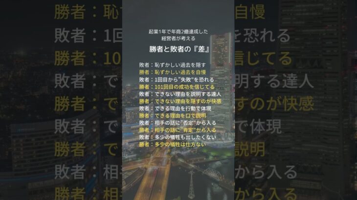 いつまで自分に言い訳しますか？ #人生 #生き方のヒント #起業 #起業コンサル #フリーランス #成功者の法則 #独立 #独立開業