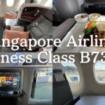 【世界一周 #19】Singapore Airline Business Class B737-8🇸🇬 シンガポール航空・ビジネスクラス搭乗記✈️