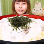 【大食い】1kgの乾麺ととろろ3本使ったとろろそば10人前