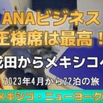 【ANAビジネス王様席は最高！】【 2023年メキシコ(カンクン)・ニューヨーク旅行♯01】　2023年4月　公開№173