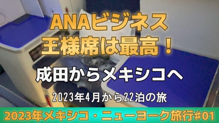 【ANAビジネス王様席は最高！】【 2023年メキシコ(カンクン)・ニューヨーク旅行♯01】　2023年4月　公開№173