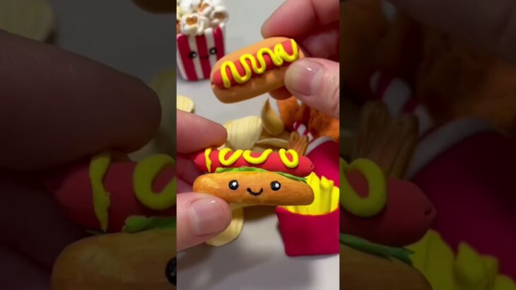 黏土Clay | 美味速食yummy fast food #clayart  #clay #shorts