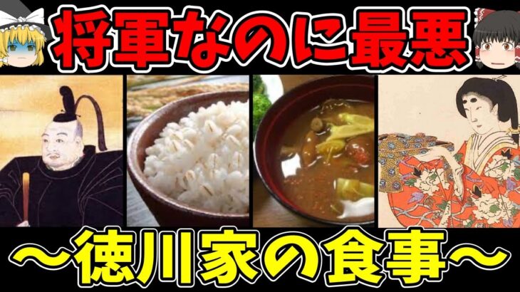 【ゆっくり解説】江戸時代を制した徳川家康の食生活【歴史】