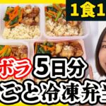 【唐揚げ弁当1食172円】5日分の弁当作り置きで1000万貯金した方法【食費節約術/まるごと冷凍弁当】