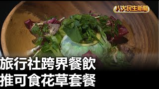 旅行社跨界餐飲 推可食花草套餐 |【民生八方事】| 2023033001 @gtvnews27