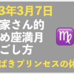 【2023年3月7日】起業家さん的、おとめ座満月の過ごし方トークライブ｜今回のキーワード「てきぱきプリンセスの休息」