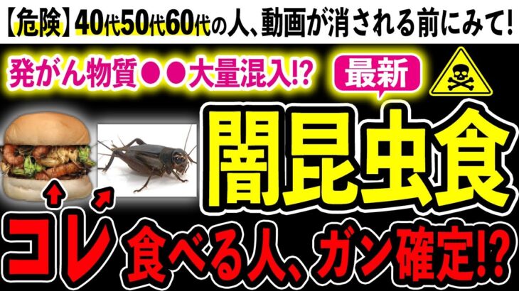 【削除覚悟】昆虫食のヤバすぎる危険性5選とおすすめ代用無添加食品3選