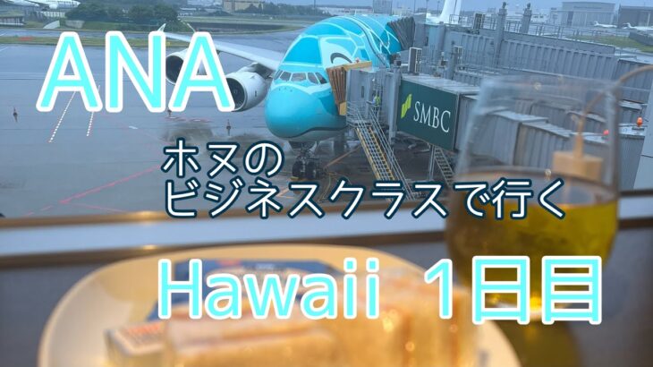 ANA ホヌのビジネスクラスで行くHawaii  1日目シェラトンワイキキ/デラックスオーシャンフロント/アップグレード/アランチーノ/高橋果実店