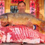 HUGE CARP Fish with HALF PIG, Enjoy Two Flavors at Once! | Uncle Rural Gourmet