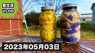 【 食生活 VLOG 】天気が良いからウォーキングと草木染！！ ｜アラフィフ・ダイエット