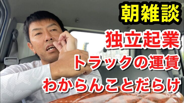 【産廃トラック運転手】独立起業、そう甘くないよね。うん、雇われが良いかもね。