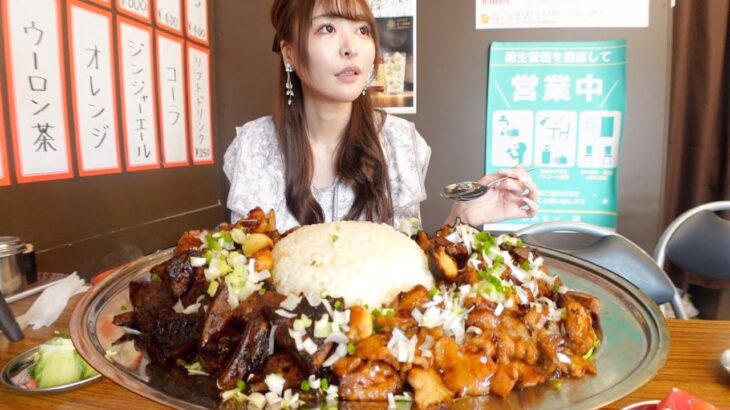 【大食い】禁断の背徳飯。風情ある飲み屋で西成ホルモン頼んだら3キロの肉丼が出てきた件