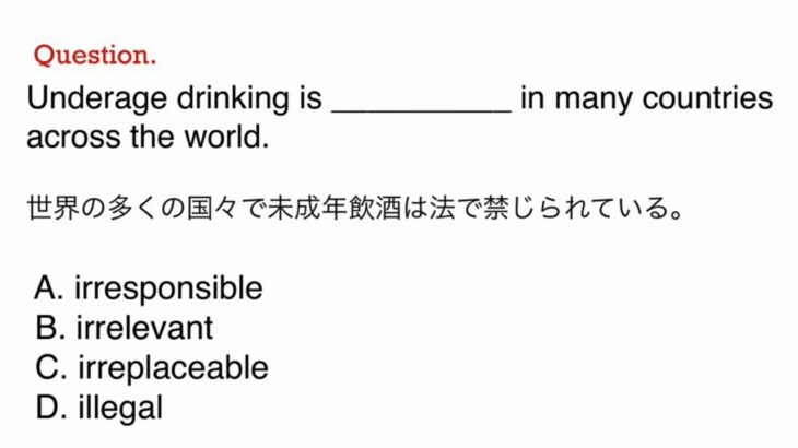 358. TOEIC、ビジネス、日常英語、和訳、日本語　文法問題　TOEIC Part 5