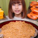 【大食い】おいしすぎる納豆40パックと雑穀米7合を使った理想の朝ごはん