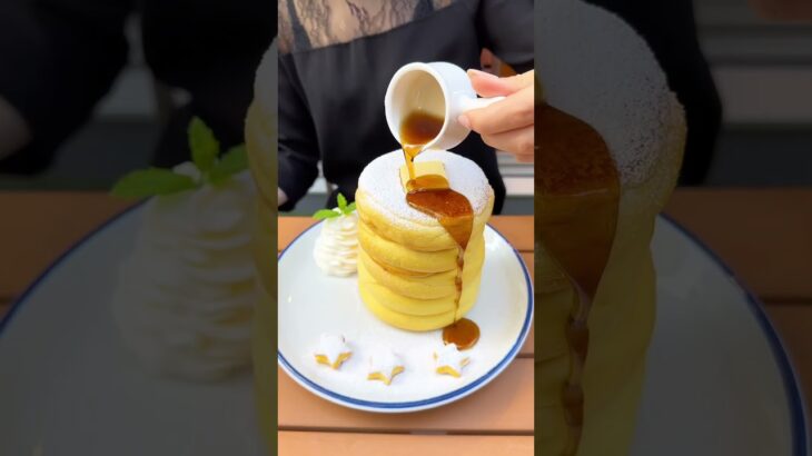 ぷるふわ食感の5段重ねパンケーキがレベチで美味すぎる！ 武蔵小杉にある3STARS PANCAKEってお店！ #東京グルメ