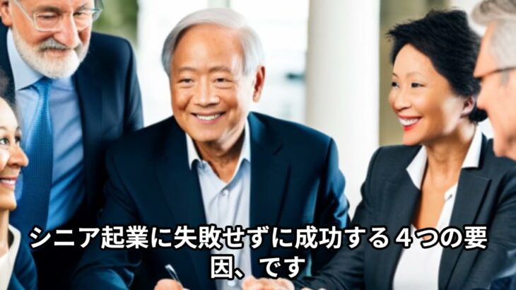 50代、60代シニア起業で失敗しない4つのポイント