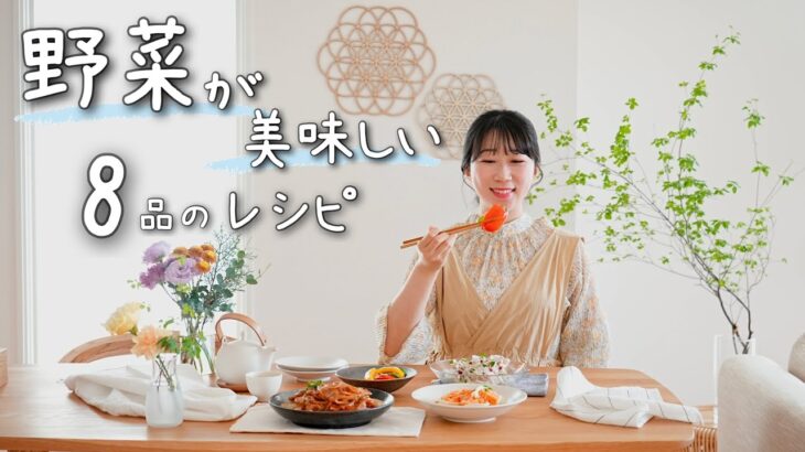 《全8品》野菜たっぷりの料理で食生活をリセット。罪悪感のない野菜料理レシピ。