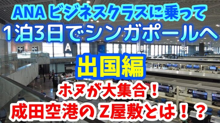 ANAビジネスクラスに乗ってシンガポールへ　成田空港にあるANAのZ屋敷やスイートラウンジ、ANAビジネスクラスの機内食等のサービスについて大紹介します！