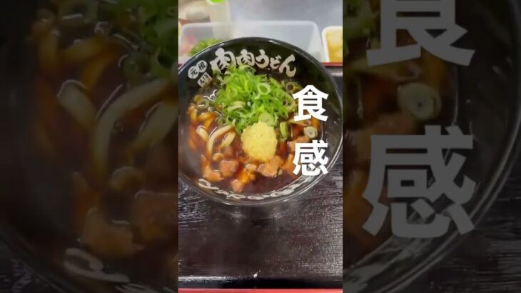 食感を楽しむことが出来るゴロゴロとした角切り牛肉が特徴 #うどん