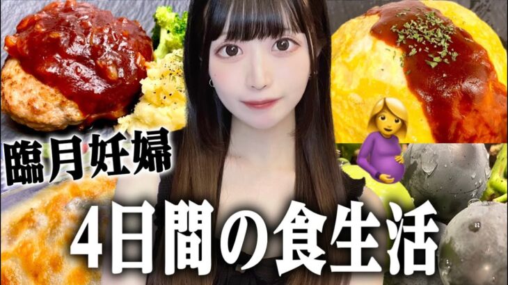 臨月妊婦の4日間の食生活🍙少し料理が上達したから作って食べるよ‼️✨️