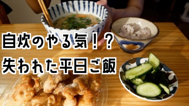 食生活改善どころか自炊すらまともにできなかった平日ごはん／一人暮らしの平日5日晩ごはん