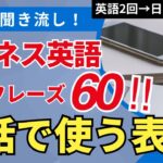 [リスニング力徹底強化] ビジネス編 ”電話で頻繁使う” フレーズ60選 [音声：英語×2→日本語→英語]