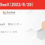 【ビジネスモデルや事業内容と成長戦略〜SAPって何？ERPって何？市場動向は？】BeeX(4270)　Logmi IR Live