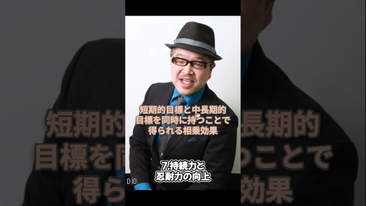 【目標設定】【社長】起業家が短期と中長期の目標を、同時に設定する相乗効果【経営者】【Short137】