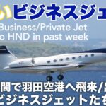 【珍しいビジネス・プライベートジェット②】ここ１週間で羽田空港に飛来・出発 Unusual business jets that have flown into HND in past week