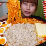 【大食い】蒙古タンメン中本の北極ラーメンに背脂トッピングしたら最高すぎた [10000kcal]