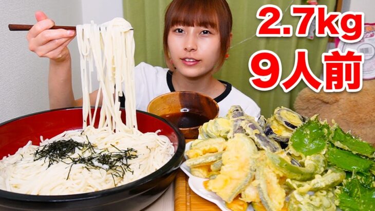 【大食い】天ぷらとうどん2.7kg