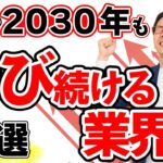 2030年の未来予測、ますます伸びる転職におすすめの業界、どんな市場の仕事が人気？ひろゆきも注目している８業種を紹介