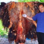 HUGE YAK Skin With The Best Street Food Recipe! Irresistible Spicy Flavor! | Uncle Rural Gourmet