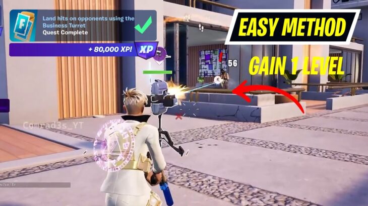 How to EASILY Land hits on opponents using the Business Turret Fortnite