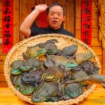 Super Spicy Bullfrogs are SWIMMING In My Mouth! Incredible FRESH, SO Tasty! | Uncle Rural Gourmet