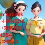 ベトナム航空　ハノイー羽田　VN384ビジネスクラス搭乗記　Vietnam airline HANOIーTOKYO