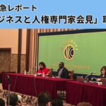 ジャニーズ問題だけじゃなかった！「国連ビジネスと人権専門家会見」取材報告