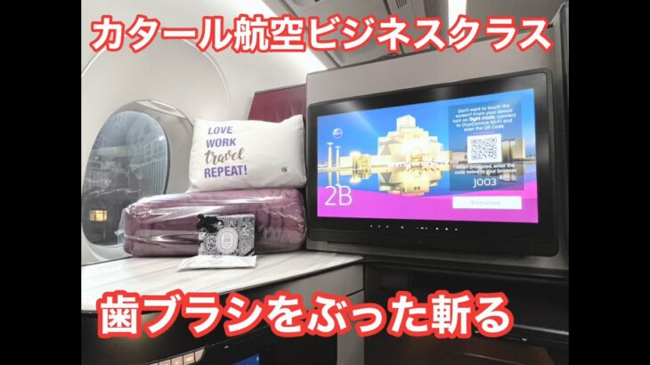 千葉の歯医者がカタール航空ビジネスクラスの歯ブラシぶった斬り