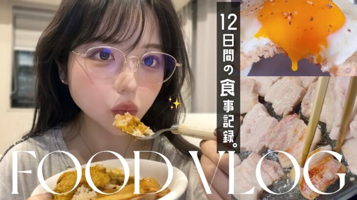 【自炊vlog】31歳のリアルすぎる食生活に密着🍚【12日間】