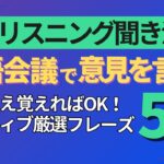 【英語会議】 ビジネス会議で意見を聞く・伝えるための必須フレーズ50｜リスニング聞き流し