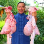 Fresh BULL TESTICLES And PENIS Cooked in Paper! Spicy and Chewy! | Uncle Rural Gourmet