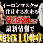 【※最新銘柄※】新たなイーロン銘柄誕生？大物起業家達が注目する「爆益銘柄」とは徹底解説！！【仮想通貨】【SHIB】【CAW】【AI銘柄】