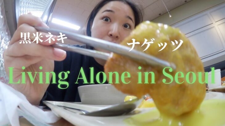 living alone in seoul | 機内食、学食、カフェ、ピラティス